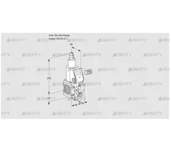 VAS2-/50R/LW (88003424) Газовый клапан Kromschroder