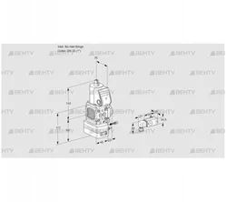 VAG1-/25R/NWAE (88031424) Газовый клапан с регулятором соотношения Kromschroder