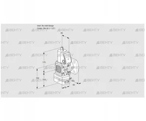 VAD2-/40F/NW-50A (88013895) Газовый клапан с регулятором давления Kromschroder