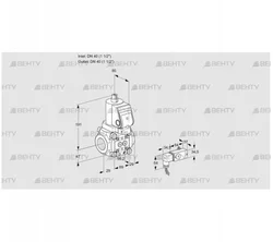 VAS2T40N/NQGR (88016999) Газовый клапан Kromschroder