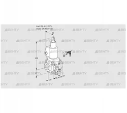 VAS240R/LWSL (88016402) Газовый клапан Kromschroder