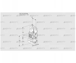 VAD2-/40R/NW-50A (88031132) Газовый клапан с регулятором давления Kromschroder