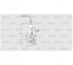 VAS240R/LWSR (88004056) Газовый клапан Kromschroder