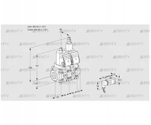 VCS2T40N/40N05NLQSR/3-PP/PP3- (88100630) Сдвоенный газовый клапан Kromschroder