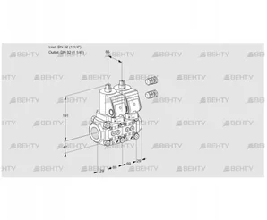 VCS2E32R/32R05NNWGR3/PPPP/PPPP (88105029) Сдвоенный газовый клапан Kromschroder