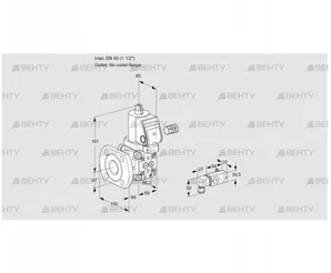 VAS240/-F/NWSR (88033056) Газовый клапан Kromschroder