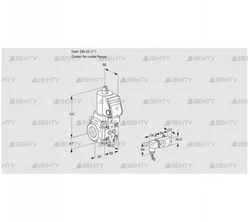 VAS2T25/-N/NWSR (88025930) Газовый клапан Kromschroder