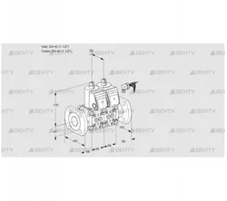 VCS2E40F/40F05NNWR/PPPP/PPPP (88102895) Сдвоенный газовый клапан Kromschroder