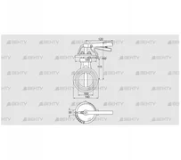 DKR 100Z03H350D (72701090) Дроссельная заслонка Kromschroder