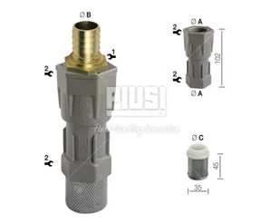 Донный фильтр Piusi Foot valve Ø20 мм, F00612000