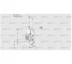 VAG1E25R/15R05FGEWR/PP/PP (88102257) Газовый клапан с регулятором соотношения Kromschroder