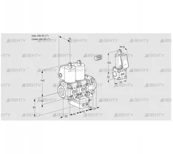 VCG1E25R/25R05NGEVWL/PPBS/PPPP (88107539) Клапан с регулятором соотношения Kromschroder