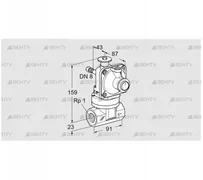 JSAV 25R40/1-0Z (86361011) Предохранительный запорный клапан Kromschroder