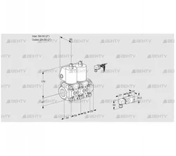 VCS2E50R/50R05NNKL/4-PP/PPPP (88100857) Сдвоенный газовый клапан Kromschroder