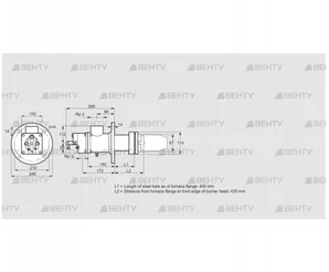 BIC 80HB-400/435-(16)F (84032050) Газовая горелка Kromschroder