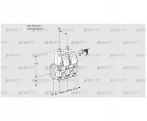 VCS2E50R/50R05NNQR3/PPPP/PPPP (88101952) Сдвоенный газовый клапан Kromschroder