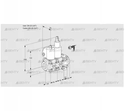 VCS1E20R/20R05NLVWL/PPPP/PPPP (88106463) Сдвоенный газовый клапан Kromschroder