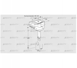 IBH100Z01A/20-15W3T (88301421) Дроссельная заслонка Kromschroder