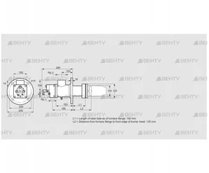 BIC 100HB-100/135-(37E)E (84199005) Газовая горелка Kromschroder