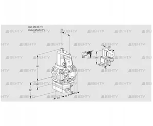 VAG1E25R/25R05GEVWSR/PP/BY (88103775) Газовый клапан с регулятором соотношения Kromschroder