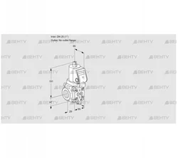 VAS2T25/-N/NQSR (88011996) Газовый клапан Kromschroder