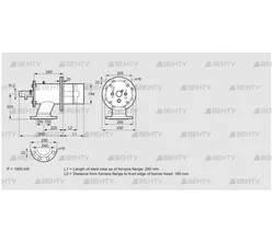 ZIO 200HB-250/185-(21)D (84099632) Газовая горелка Kromschroder