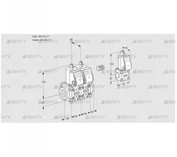 VCS2E25R/25R05NNWR/PPPP/PPZS (88104984) Сдвоенный газовый клапан Kromschroder