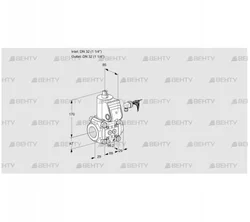 VAS232R/NW (88003281) Газовый клапан Kromschroder