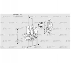 VCS2E40R/40R05NNQR6/PPPP/PPBS (88101089) Сдвоенный газовый клапан Kromschroder