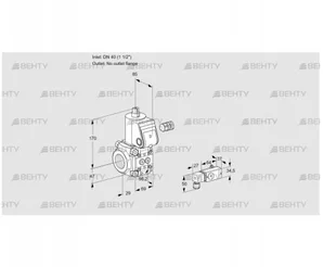 VAS240/-R/NK (88028457) Газовый клапан Kromschroder