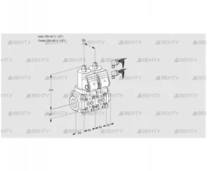 VCS2E40R/40R05NNWSR8/PPPP/PPPP (88107311) Сдвоенный газовый клапан Kromschroder