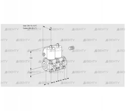 VCS1E15R/25R05NNWL/PPPP/PPPP (88106466) Сдвоенный газовый клапан Kromschroder