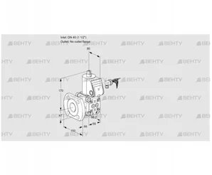 VAS240/-F/NW (88016822) Газовый клапан Kromschroder