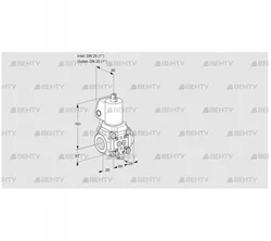 VAS2T25N/NWGL (88013573) Газовый клапан Kromschroder