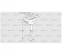 IBH65Z01A/40A2D (88300495) Дроссельная заслонка Kromschroder