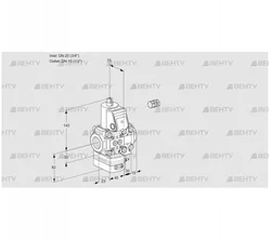 VAH1E20R/15R05HEVWR/PP/PP (88102541) Клапан с регулятором расхода Kromschroder