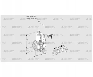 VAS250R/NQ (88013513) Газовый клапан Kromschroder