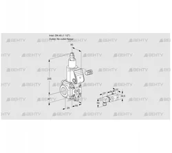 VAS240/-R/LW (88011130) Газовый клапан Kromschroder