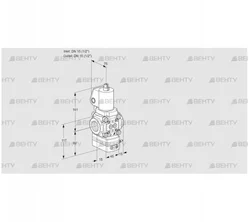 VAD1T15N/NQGL-100B (88034459) Газовый клапан с регулятором давления Kromschroder