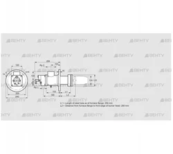 BIC 100RB-250/285-(109)FR (84033530) Газовая горелка Kromschroder