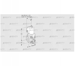 VAS2T32/-N/NKGL (88026844) Газовый клапан Kromschroder