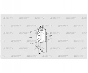 DG 40VC5-5W (84448830) Датчик-реле давления газа Kromschroder