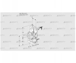 VAG120R/NWAE (88032125) Газовый клапан с регулятором соотношения Kromschroder