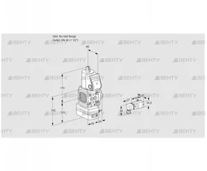 VAD2-/40R/NW-100A (88030662) Газовый клапан с регулятором давления Kromschroder