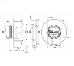 Центробежный вентилятор ebmpapst R3G310AX5290