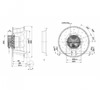 Центробежный вентилятор ebmpapst R3G560AG2107