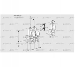 VCS1E20R/20R05NNWR6/MMPP/PPBS (88100771) Сдвоенный газовый клапан Kromschroder