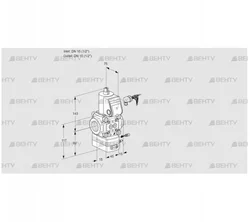 VAG115R/NWBE (88004690) Газовый клапан с регулятором соотношения Kromschroder