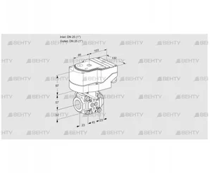 IFC1T25/25N05-15PPPP/40A2DR10 (88303583) Регулирующий клапан с сервоприводом Kromschroder