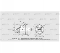 BIOA 65HB-400/335-(34)D (84022540) Газовая горелка Kromschroder